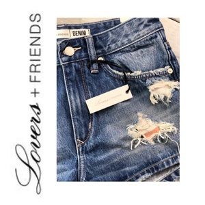 🎈SALE 🎈Lovers + Friends “Jack” High Rise Denim Shorts
